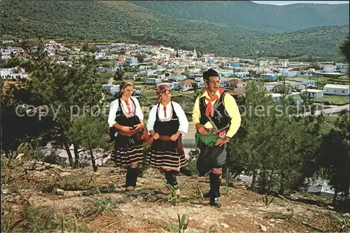 Rhodos Rhodes aegaeis Folkloregruppe Trachten von Embona Kat. 