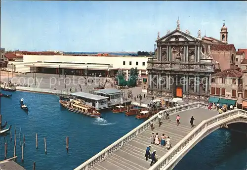 Venezia Venedig Kirche der Barfussermoenche Bahnhof Kat. 