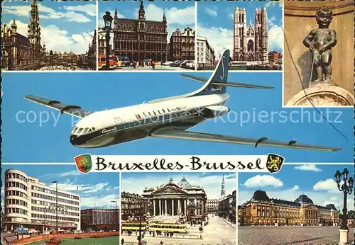 Bruxelles Bruessel Bauwerke und Sehenswuerdigkeiten Flugzeug Maenneken pis Kat. 