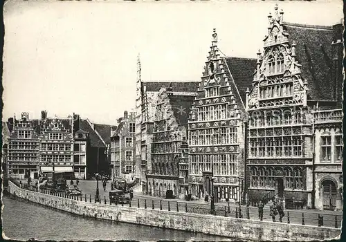 Gent Gand Flandre Quai aux Herbes Kat. 