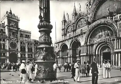 Venezia Venedig Piazza S. Marco Torre dell Orologia  Kat. 