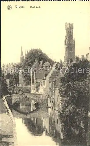 Bruges Flandre Quai Vert Tour Kat. 