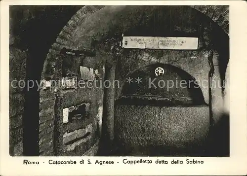 Roma Rom Catacombe di S. Agnese  Kat. 
