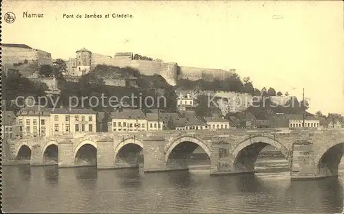 Namur Wallonie Pont de Jambes et Citadelle Kat. 