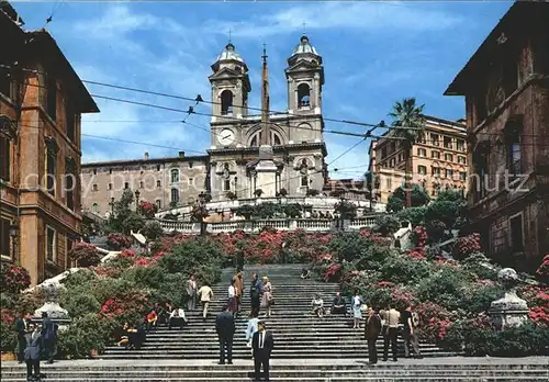 Roma Rom Spanischer Platz Kirche der Trinita dei Monti Kat. 