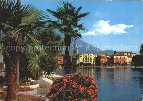 Riva del Garda Uferpartie am Gardasee Kirche Kat. 