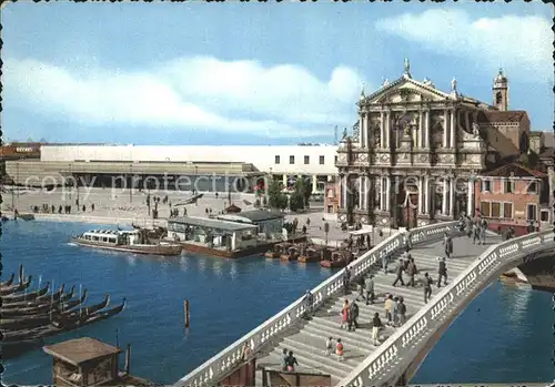 Venezia Venedig Chiesa degli Scalzi e Stazione Ferroviaria Kirche Bahnhof Kat. 