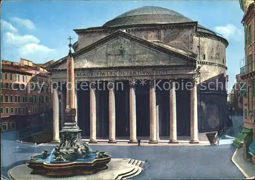 Roma Rom Il Pantheon Fontana Kat. 