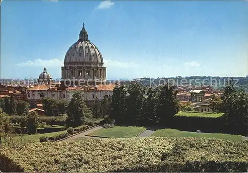 Roma Rom Citta del Vaticano Giardini Cupola di Basilica San Pietro Gaerten Petersdom Kat. 