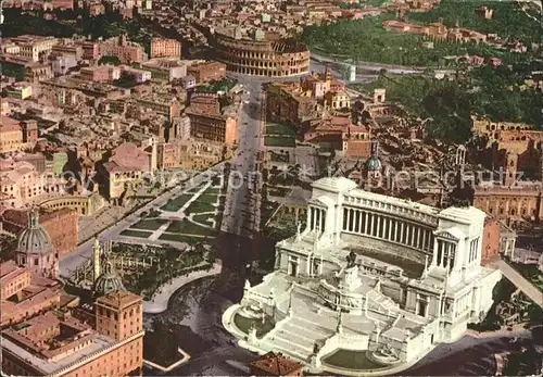 Roma Rom Altare della Patria Altar des Vaterlandes Nationaldenkmal Fliegeraufnahme Kat. 