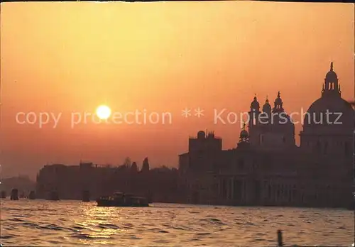 Venezia Venedig Sonnenuntergang am Canale Grande Kat. 