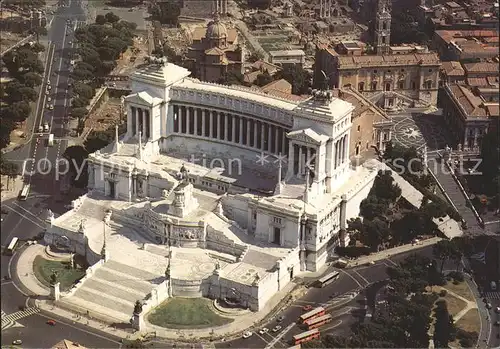 Roma Rom Altare della Patria e Campidoglio Altar des Vaterlandes Kapitol Fliegeraufnahme Kat. 