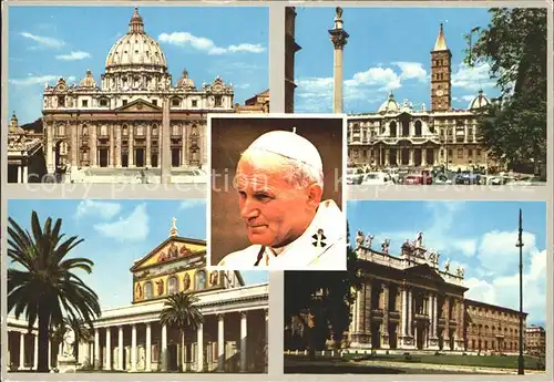 Rom Roma Papst Paul II und die vier Roemischen Basiliken Kat. 
