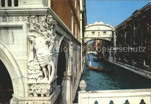 Venezia Venedig Ponte dei Sospiri Seufzerbruecke Kanal Kat. 