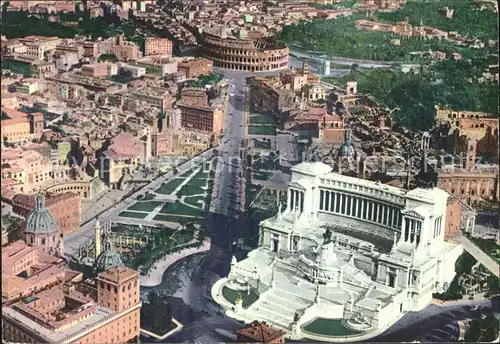 Roma Rom Altare della Patria Altar des Vaterlandes Denkmal Fliegeraufnahme Kat. 