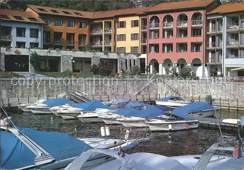 Cannero Riviera Lago Maggiore Hafen Motorboote Kat. 