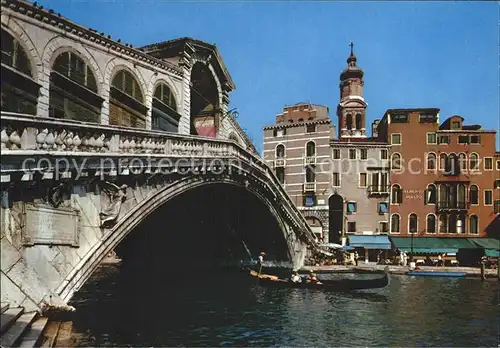 Venezia Venedig Ponte di Rialto Rialtobruecke Kat. 