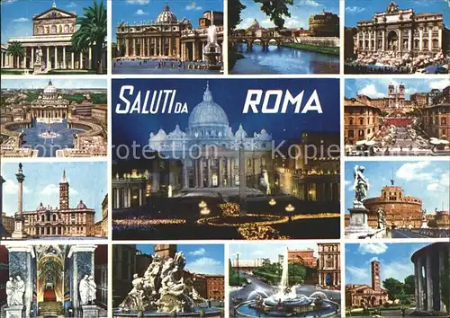 Rom Roma Sehenswuerdigkeiten der Stadt Petersdom Vatikan Kat. 