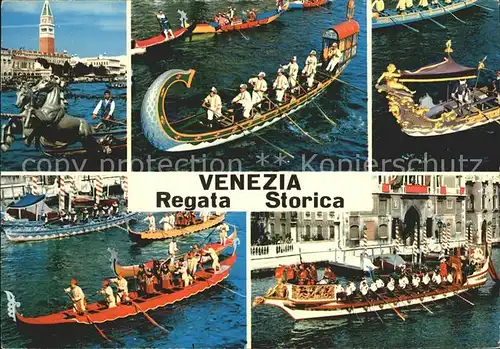 Venezia Venedig Regata Storica Historische Regatta Gondeln Kat. 