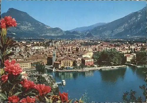 Riva del Garda Hafen Panorama Alpen Kat. 