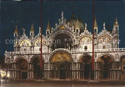 Venezia Venedig di notte Basilica di San Marco Kat. 