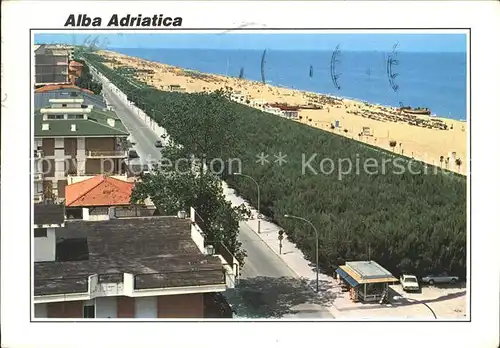 Alba Adriatica Lungomare Spiaggia Uferstrasse Strand Kat. 