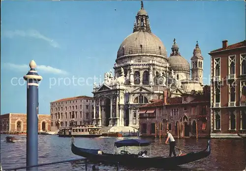 Venezia Venedig Chiesa della Salute Kirche Kanal Gondel Kat. 