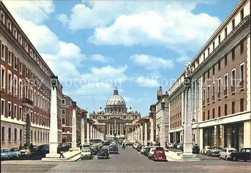 Roma Rom Via della Conciliazione e San Pietro Petersdom Kat. 