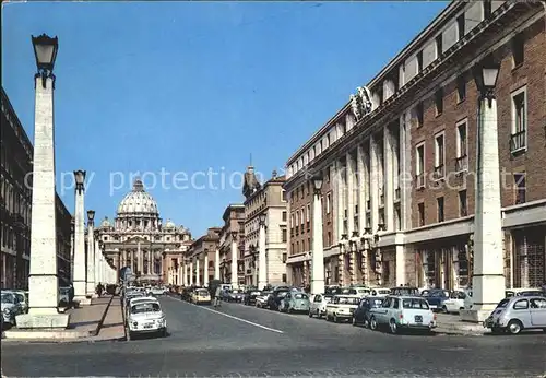 Roma Rom Via della Conciliazione e San Pietro Petersdom Kat. 