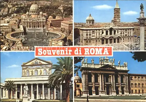 Roma Rom Petersplatz Dom Basilika Palast Saeule Denkmal Kat. 