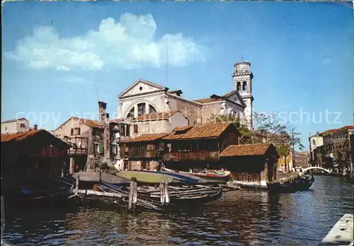 Venezia Venedig Rio e Squero di San Trovaso Kanal Kat. 