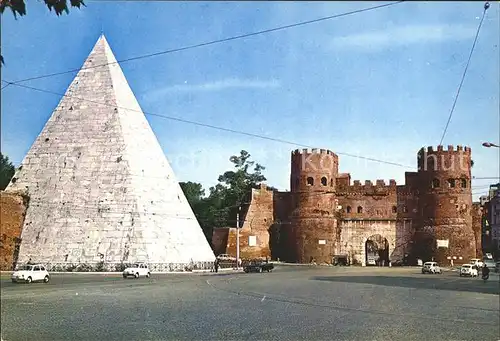 Roma Rom Piramide di Caio Cestio e Porta S Paolo Kat. 