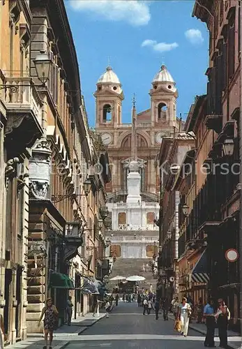 Roma Rom Via Condotti e Trinita dei Monti Kat. 