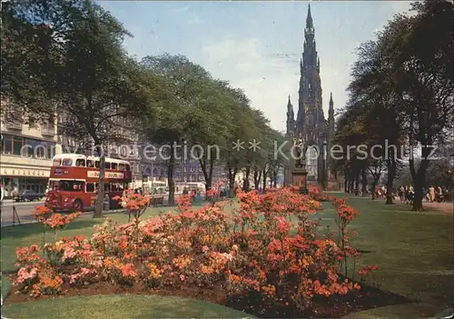 Edingburgh Grossbritannien Princes Street Gardens Scott Monument Kat. 