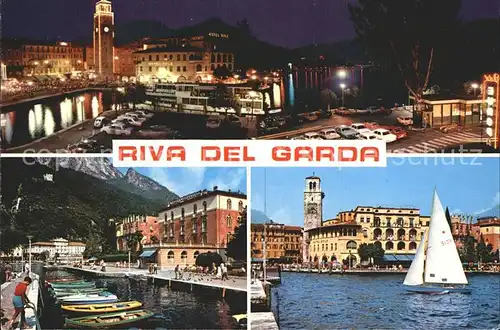 Riva del Garda Segelboot Hafen  Kat. 