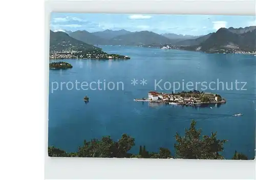 Stresa Lago Maggiore Fliegeraufnahme mit Inseln
