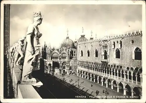 Venezia Venedig Palazzo Ducale Dogenpalast San Marco Kirche Kat. 