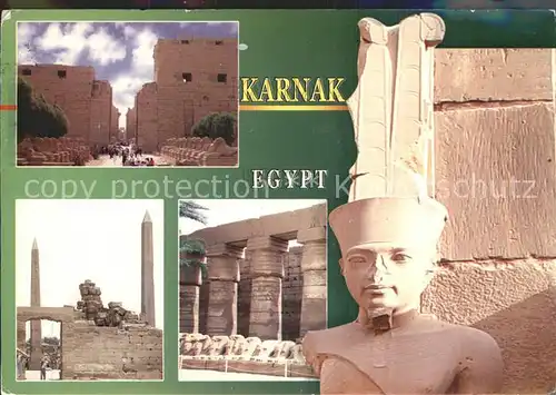 Karnak Egypt Ansichten Kat. 