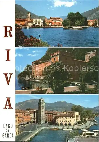 Riva del Garda See Hafen Uferpromenade Kat. 
