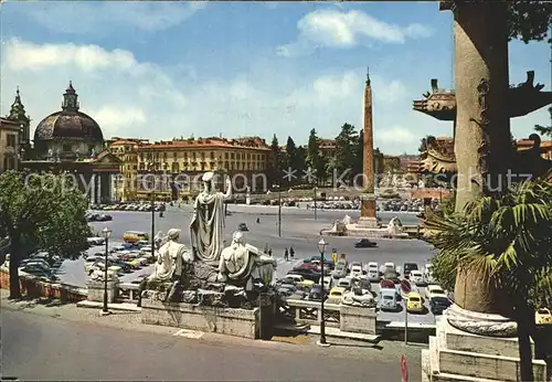 Roma Rom Piazza del Popolo Volks Platz Kat. 