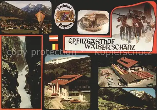 Walserschanz Kleinwalsertal Grenzgasthof Kat. 