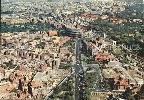 Roma Rom Fliegeraufnahme Kolosseum  Kat. 
