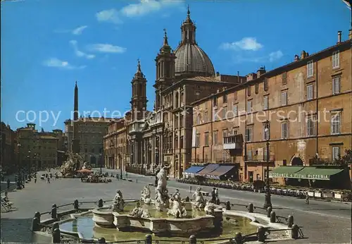 Roma Rom Piazza Navona Fontana Kat. 