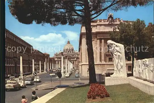 Roma Rom Conciliazione Strasse Peterskirche Denkmal St. Katharine von Siena Kat. 