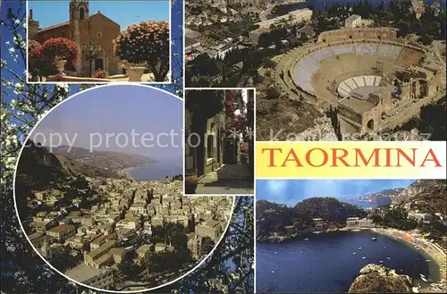 Taormina Sizilien Teilansichten Kat. 