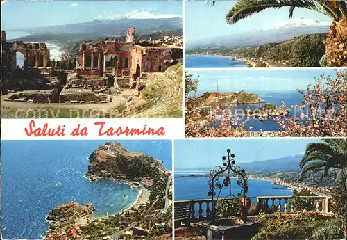 Taormina Sizilien Teilansichten Kat. 