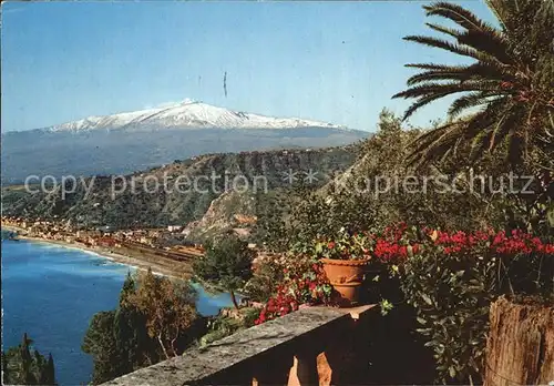 Taormina Sizilien Panoramaica di Giardini ed Etna Kat. 