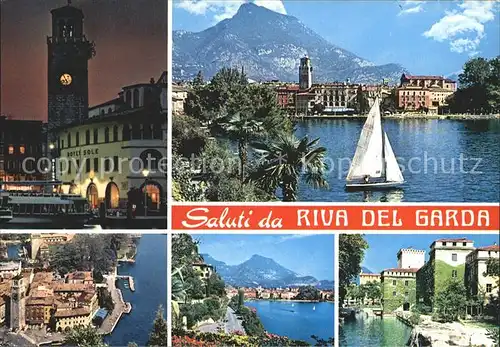 Riva del Garda Hotel Sole Segelboot Schiff Kat. 