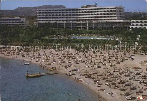 Rhodos Rhodes aegaeis Hotel Paradise  Strand Kat. 
