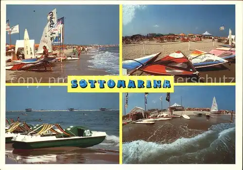 Sottomarina Venezia Strand Surfbretter Tretboote Kat. 